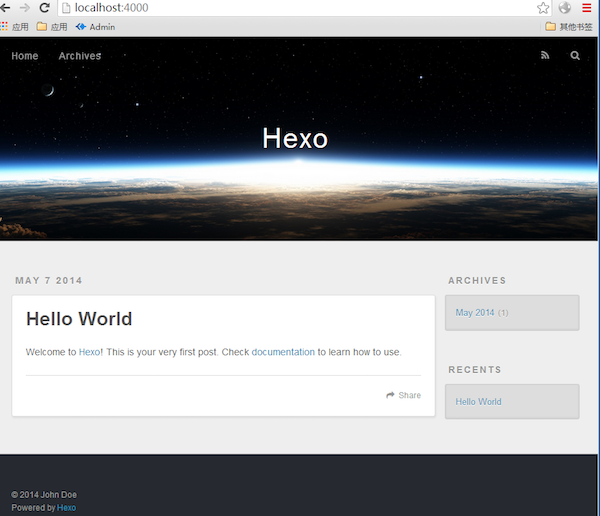 hexo-default-web